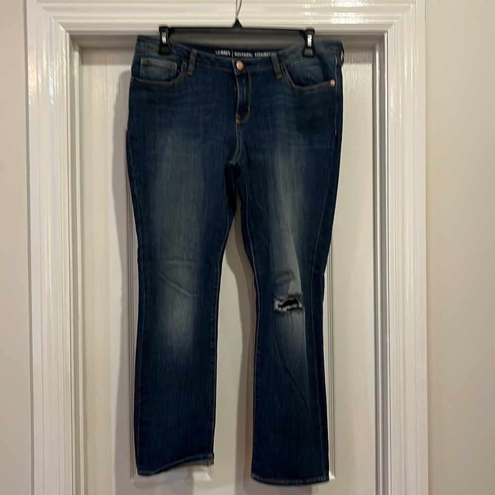Old Navy distressed boyfriend jeans